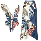 One-Shoulder Toucan Print Monokini