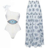 Evil Eye Print One-Piece Swimsuit