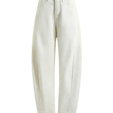 Trendy Loose Arc-Cut Denim Pants