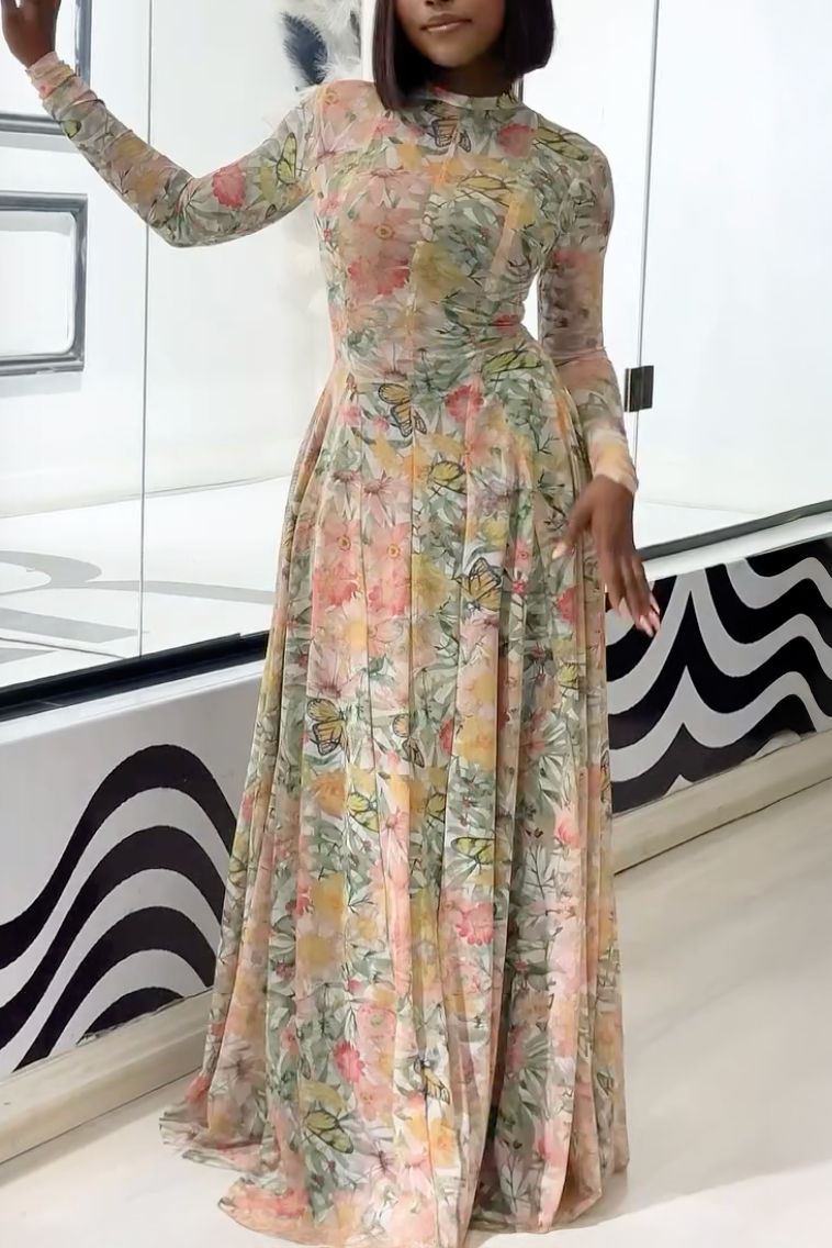 Verve Floral Butterfly Bloom Dress