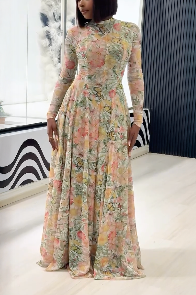 Verve Floral Butterfly Bloom Dress