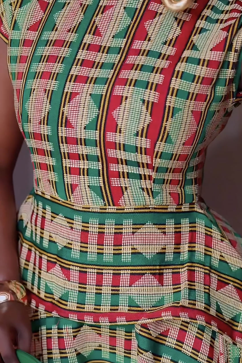 Royal Kente Majesty Maxi Dress