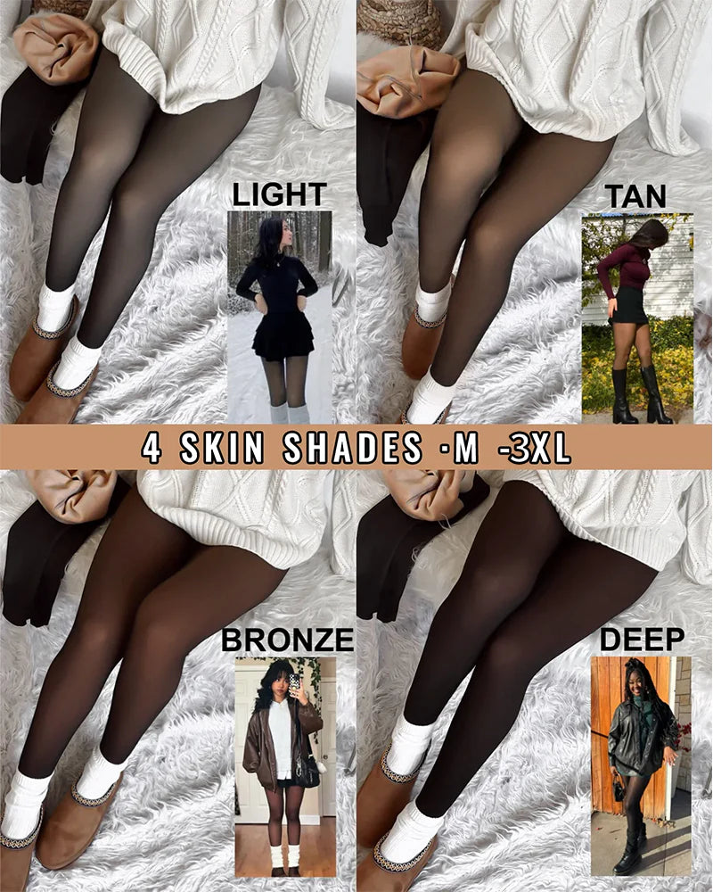 Translucent Fleece Lined Tights