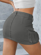 Street Style Low-Waist Skirt