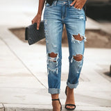 Street Style Distressed Jeans