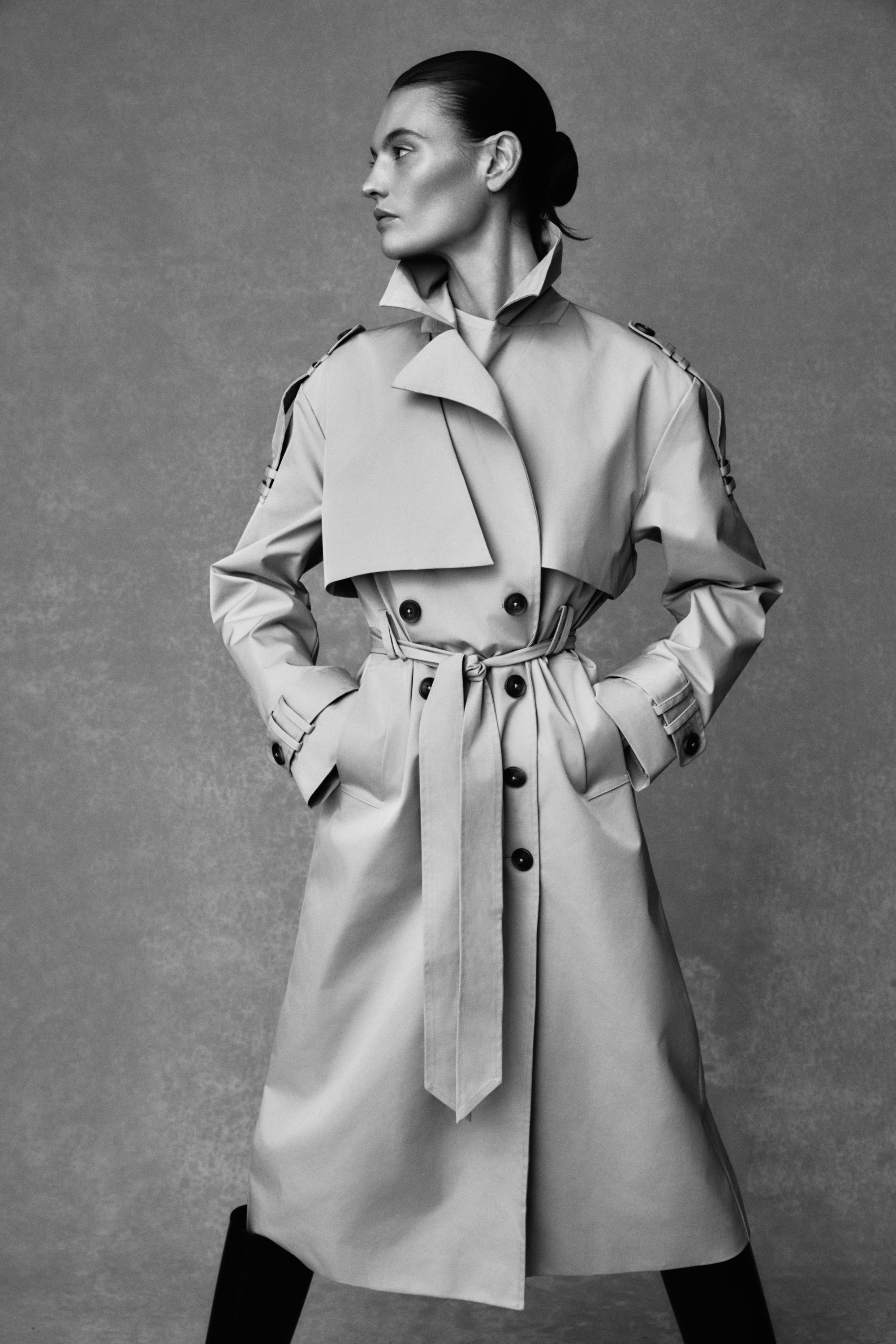 Lois Twill Trench Coat - Camel