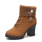 AuraGlide Glamour Boots | Rhinestone Embellished Knit-Cuff Dress Boots