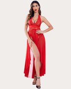Leopard Deep V Neck Nightwear