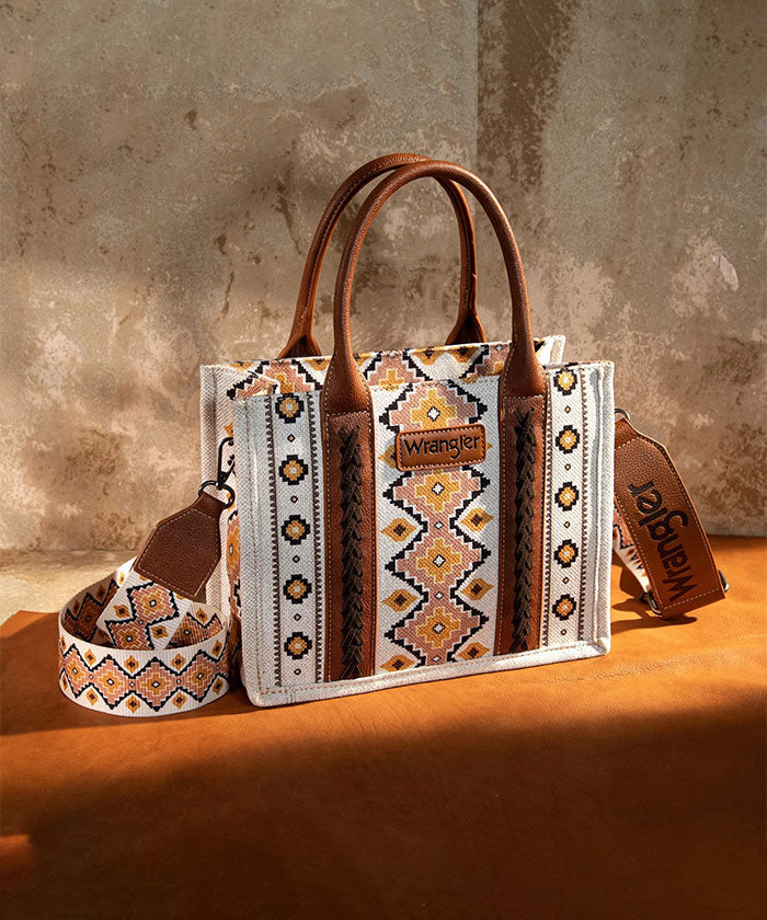Wrangler Southwestern Print Tote Bag Set