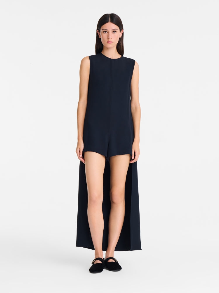 Minimalist High-Low Sleeveless Playsuit