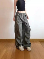 Slimming Camouflage Cargo Denim Pants