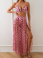 Beach Vacation Printed Bikini Set