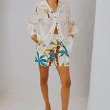 Printed Summer Shorts Set