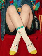 Cartoon Character Pattern Cotton Socks