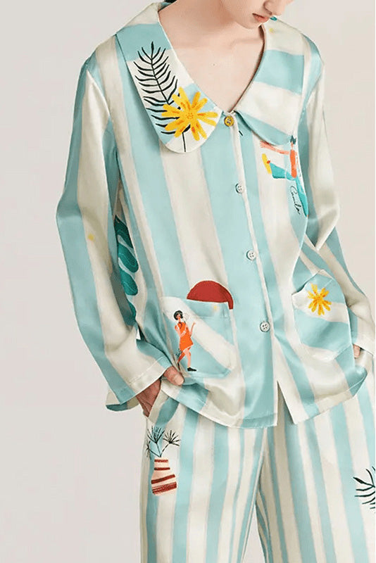 Forest Walk Long Pajama Set