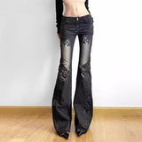 Vintage Floral Low-Rise Jeans
