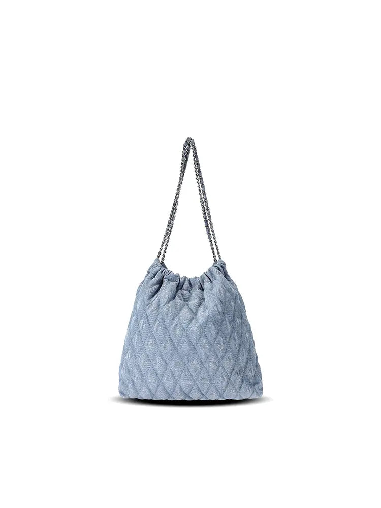 Washed Effect Slouchy Utility Tote Bag