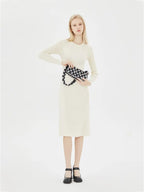 Checkerboard Chain Top Handle Shoulder Bag