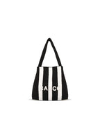 Colorblock Knit Tote Bag