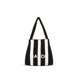 Colorblock Knit Tote Bag