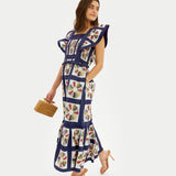 Printed Cotton Maxi Dress