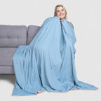Lilac Pastel Wave Cooling Blanket
