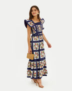Printed Cotton Maxi Dress