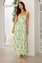 Under The Lemon Tree Midi Dress | Fresh midi with exclusive lemon print