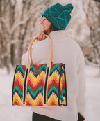 Wrangler Southwestern Pattern Concealed Carry Wide Tote Collection