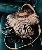 Wrangler Vintage Floral Western Fringe Crossbody Bag