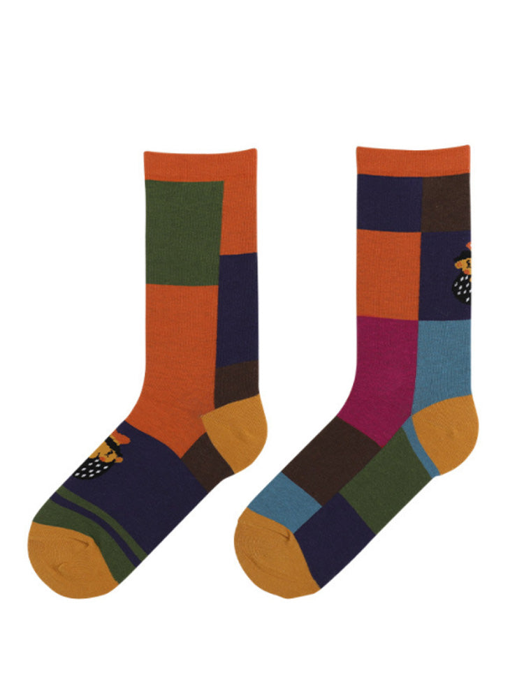 Cartoon Character Pattern Cotton Socks