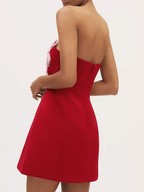 Rosario Floral Appliqué Mini Dress