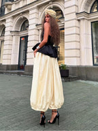 Retro Baring Top & Pants Set