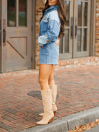 Rodeo Row Denim Romper