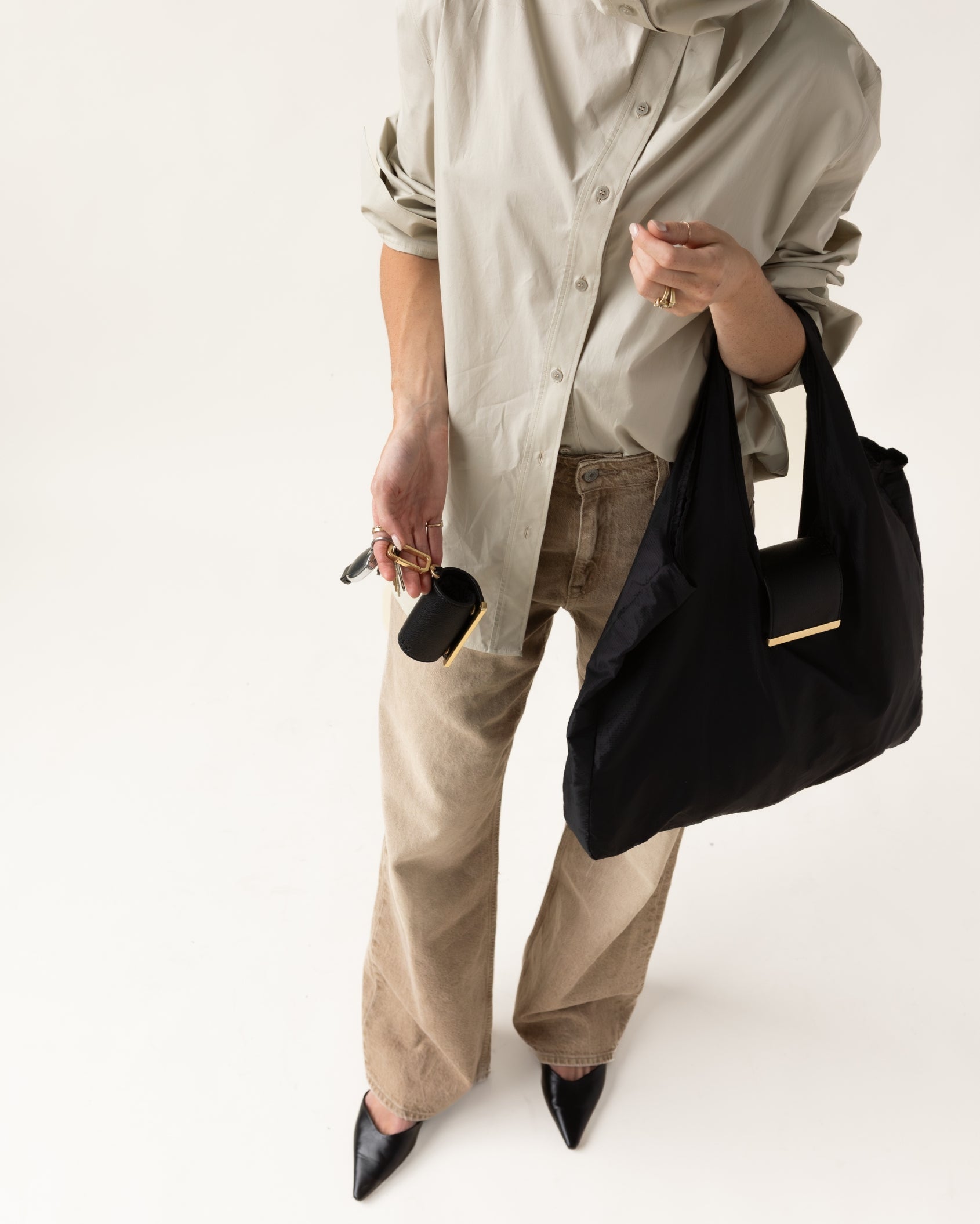 Keychain tote - jet