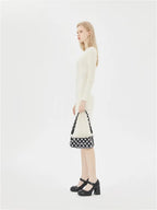 Checkerboard Chain Top Handle Shoulder Bag