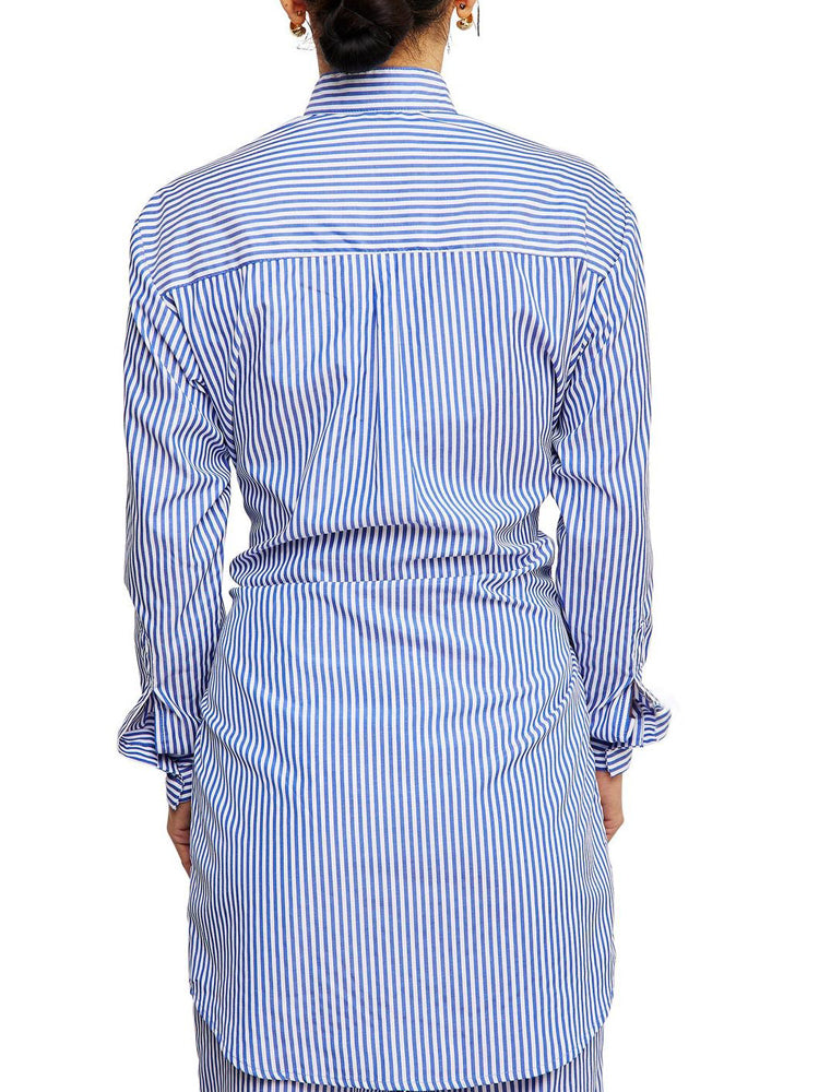 Blue Bar Skirt Set