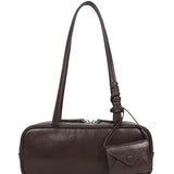 Belair Vegetable-Tanned Leather Baguette Evening Bag