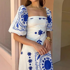 Printed Long Dress