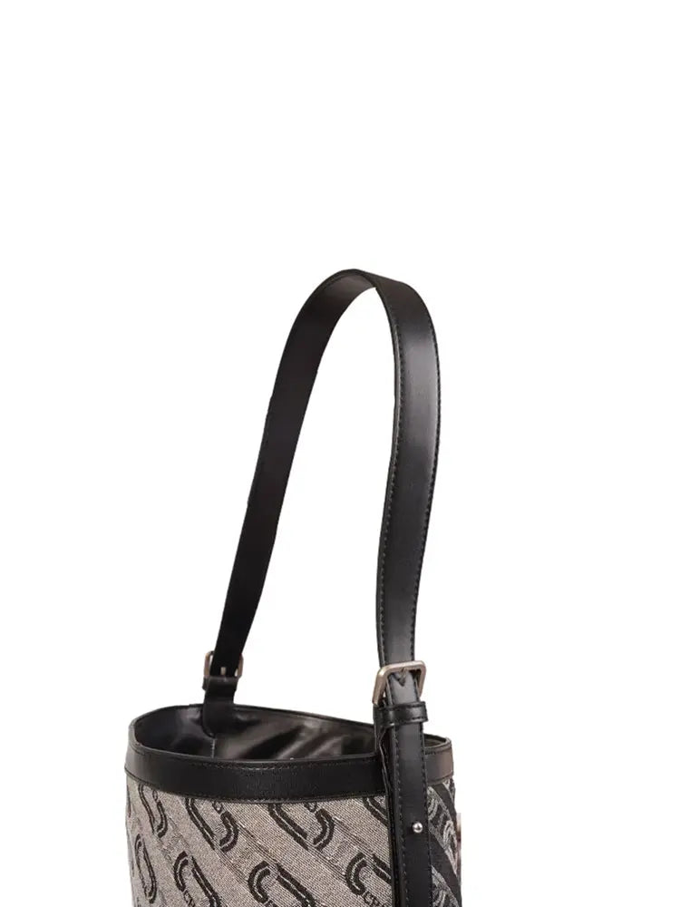 Washed Denim Commuter Crossbody Bag