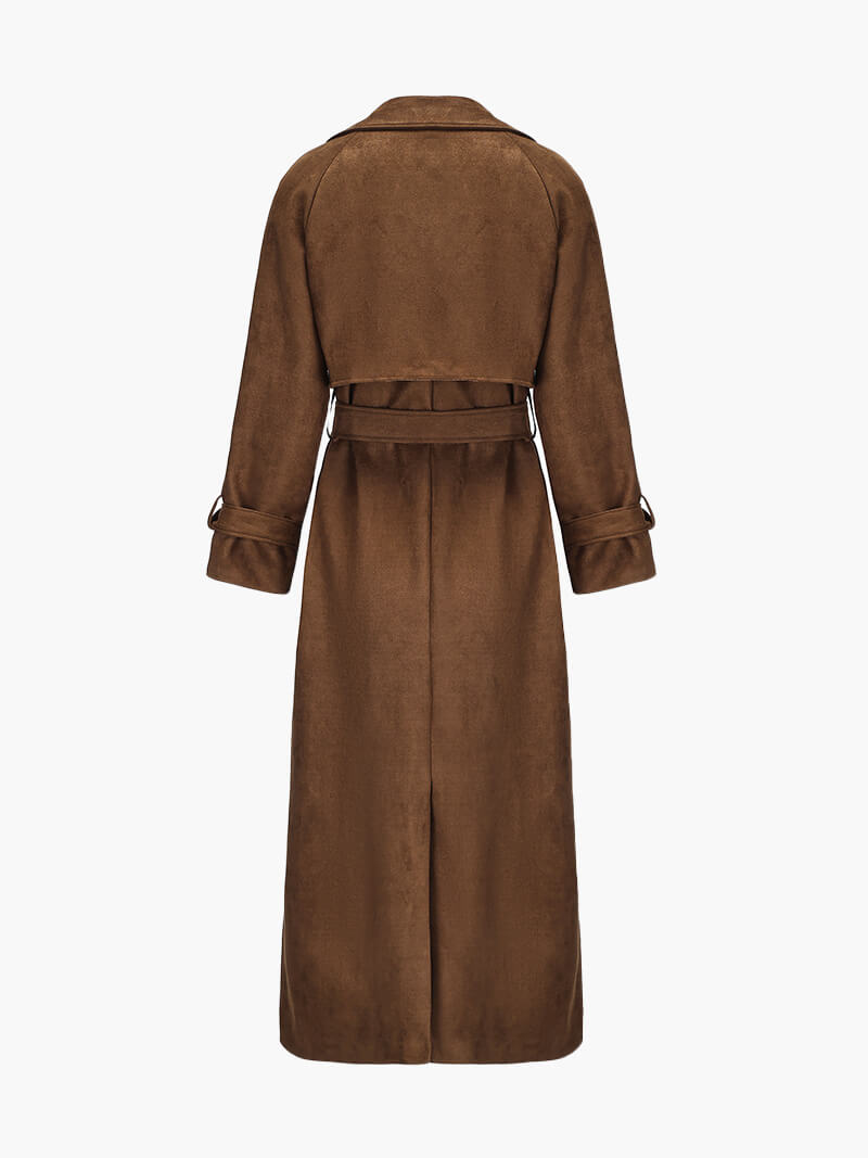 Molly | Kunstwildleder Trenchcoat