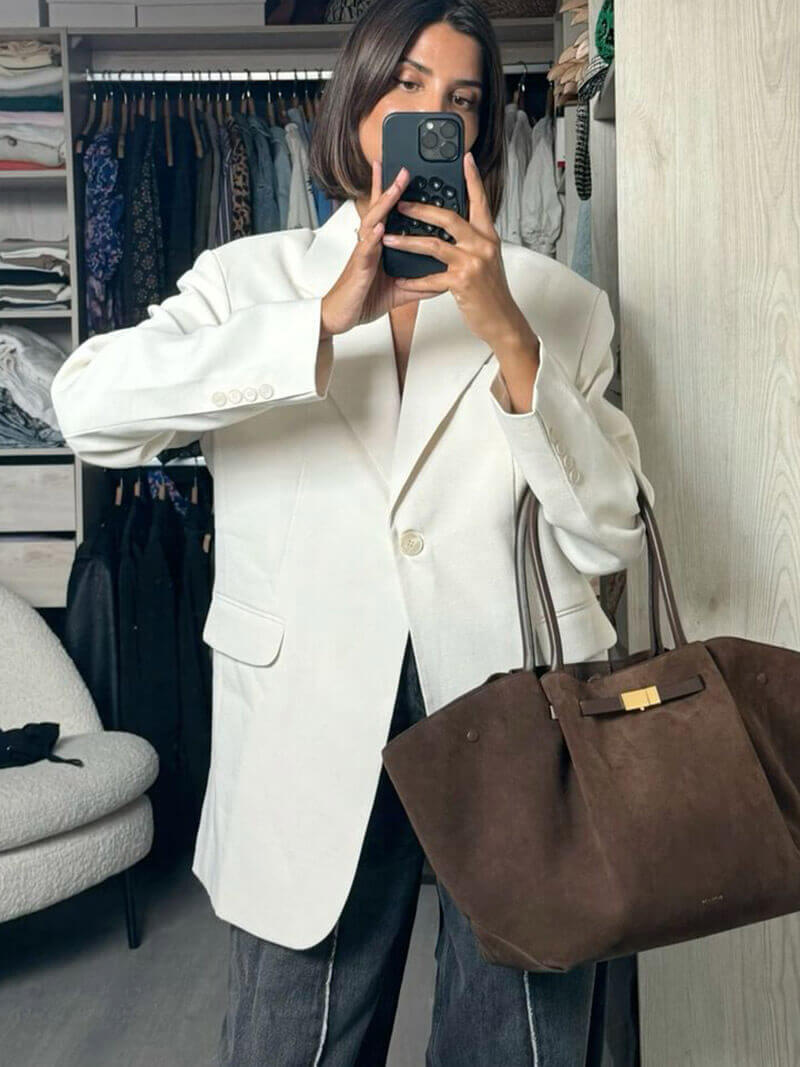 Melanie suede bag
