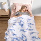 Blue Tie-Dye Blanket