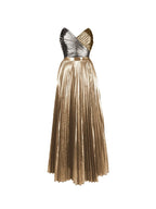 Cutout Gold Patchwork One-Piece Skirt Set