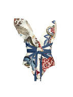 One-Shoulder Toucan Print Monokini