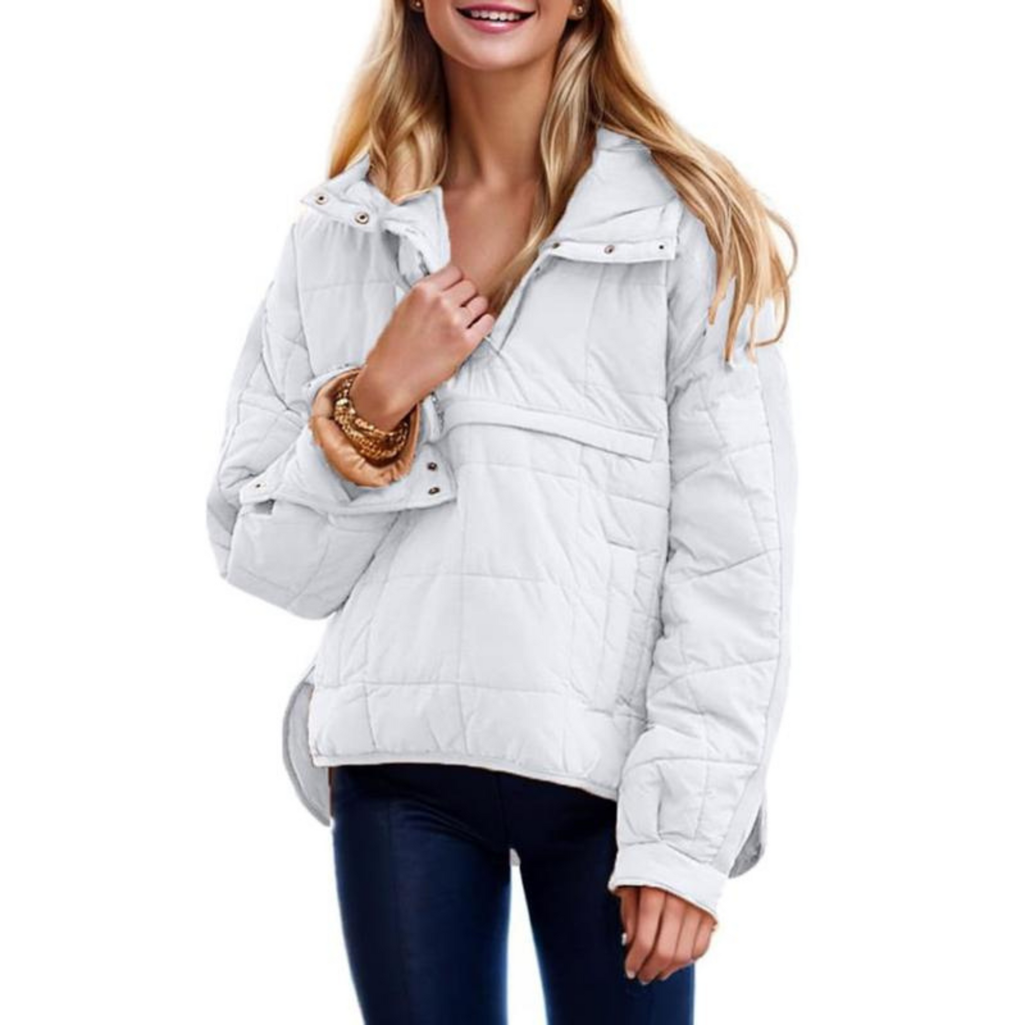Joy | Oversized Hooded Pullover Hooded Jacket