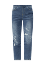 Zadie Distressed Blue Stretch Jeans