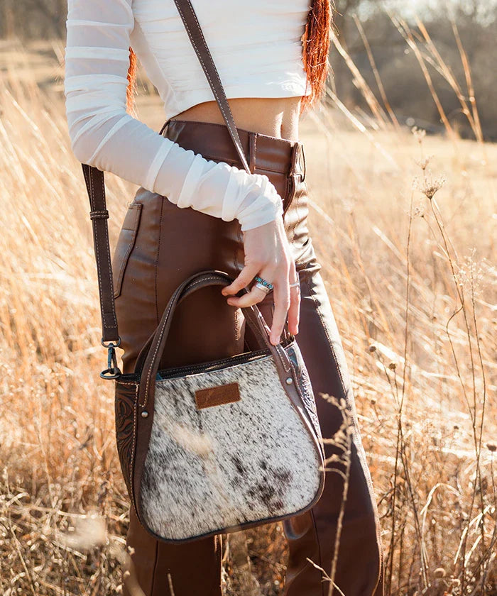 Wrangler Genuine Hair-On Cowhide Tote Bag