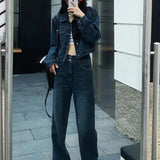 Chic Denim Pants Set