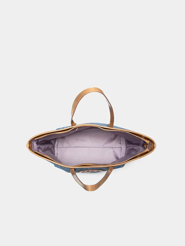 Woven Luxe Tote Bag for Women